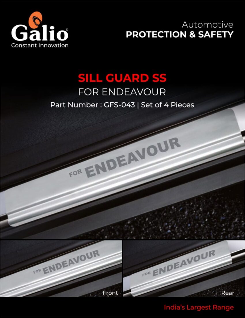 FORD ENDEAVOUR SILL GUARD SS SET OF 4 Pcs.