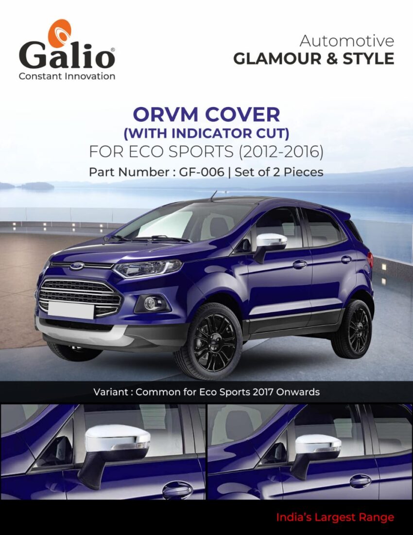 FORD ECO SPORTS 2012 TO 2016 ORVM COVER SET OF 2 Pcs.