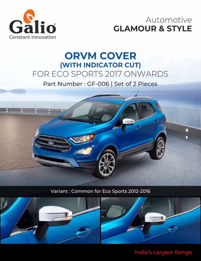 FORD ECO SPORTS 2017 TO 2018 ORVM COVER SET OF 2 Pcs.
