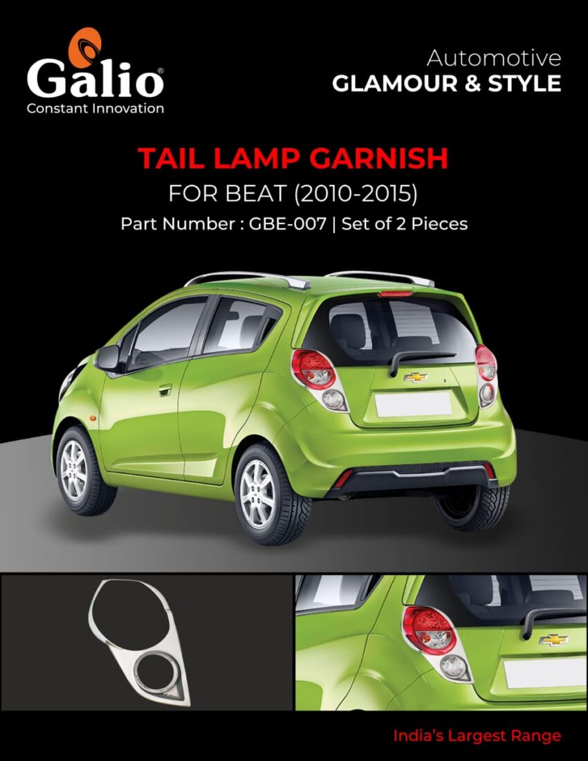 GENERAL MOTORS (CHEVROLET) BEAT 2010-2015 TAIL LAMP GARNISH SET OF 2 PCS