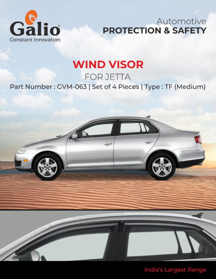 GENERAL MOTORS (CHEVROLET) JETTA WIND VISOR - TF (MEDIUM) SET OF 4 PCS