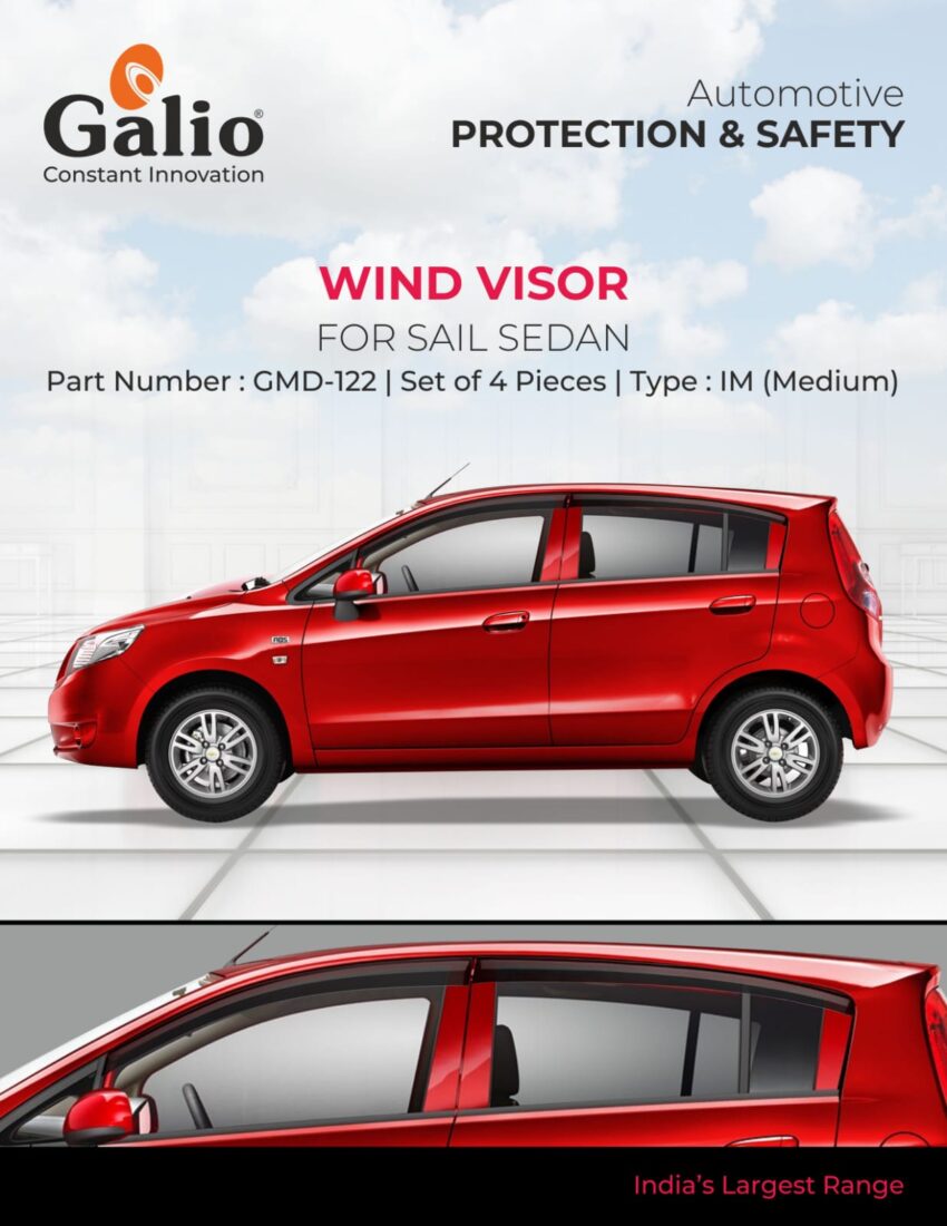 GENERAL MOTORS (CHEVROLET) SAIL SEDAN WIND VISOR - IM (MEDIUM) SET OF 4 PCS