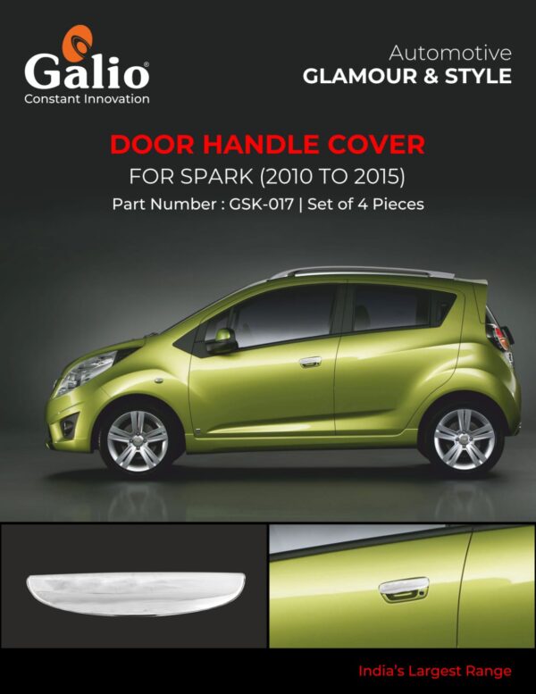 GENERAL MOTORS (CHEVROLET) SPARK 2010 ONWARDS DOOR HANDLE COVER SET OF 4 PCS