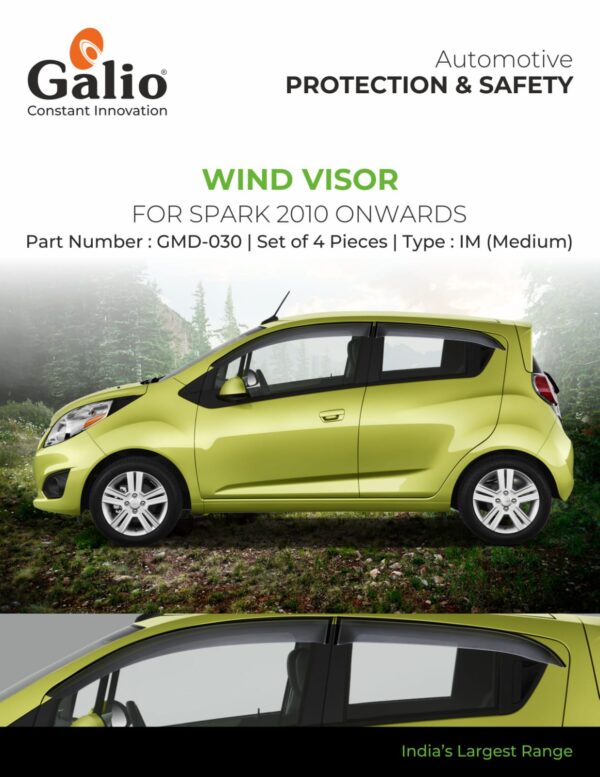 GENERAL MOTORS (CHEVROLET) SPARK 2010 ONWARDS WIND VISOR - IM (MEDIUM) SET OF 4 PCS