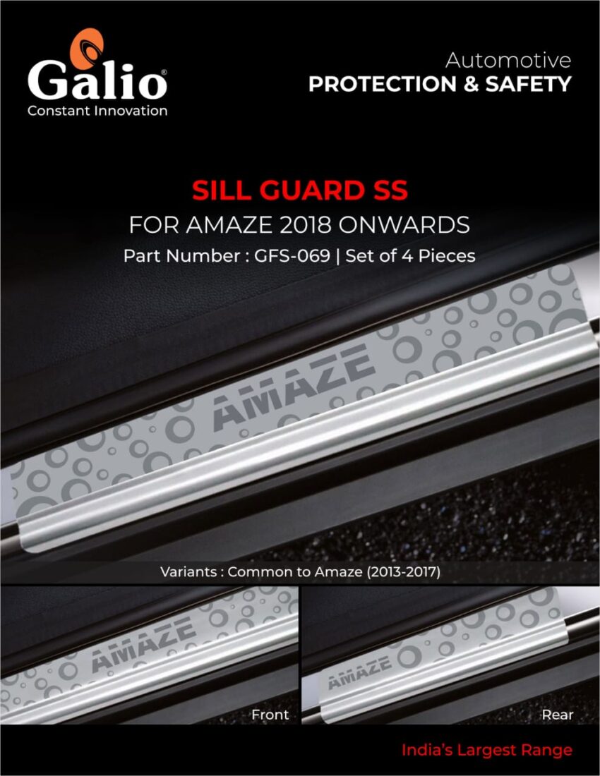 HONDA CITY (2017 ONWARDS) SILL GUARD SS SET OF 4 PCS - Image 2