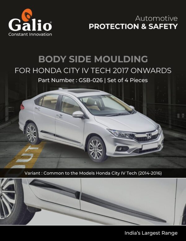 HONDA CITY (2017 ONWARDS) BODY SIDE MOULDING SET OF 4 PCS