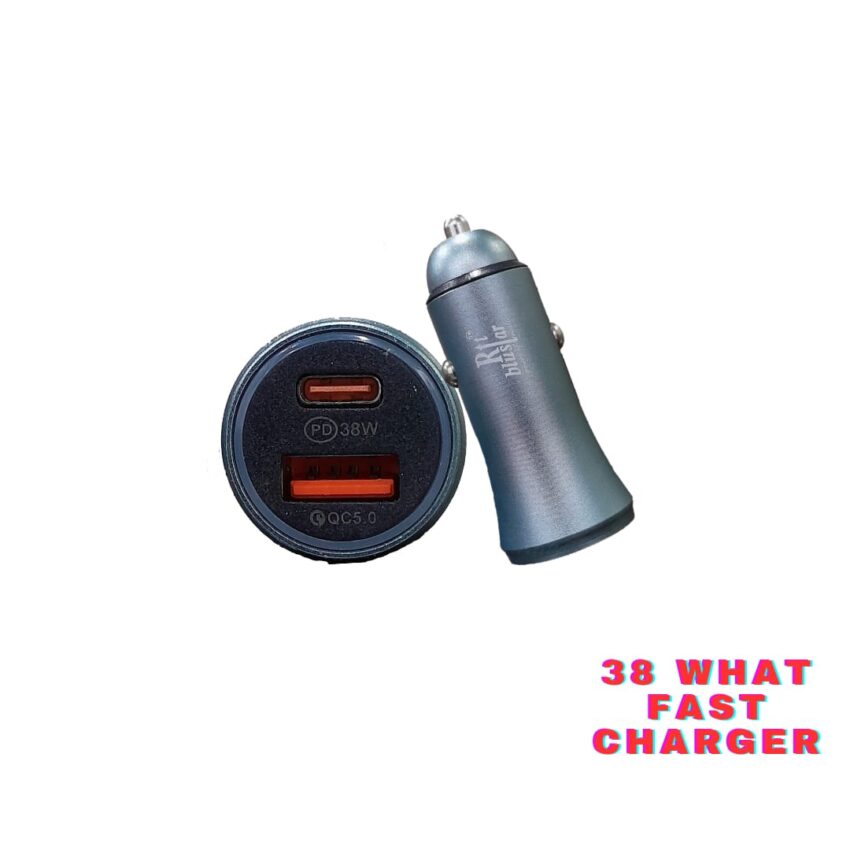 Rtt Blustar 3-in-1 Fast Car Charger | PD + QC5.0 | 38W High-Speed Charging. - Image 3