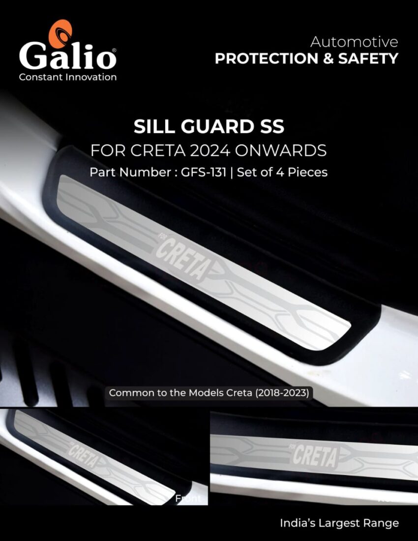 HYUNDAI CRETA (2024 ONWARDS) SILL GUARD SS SET OF 4 PCS