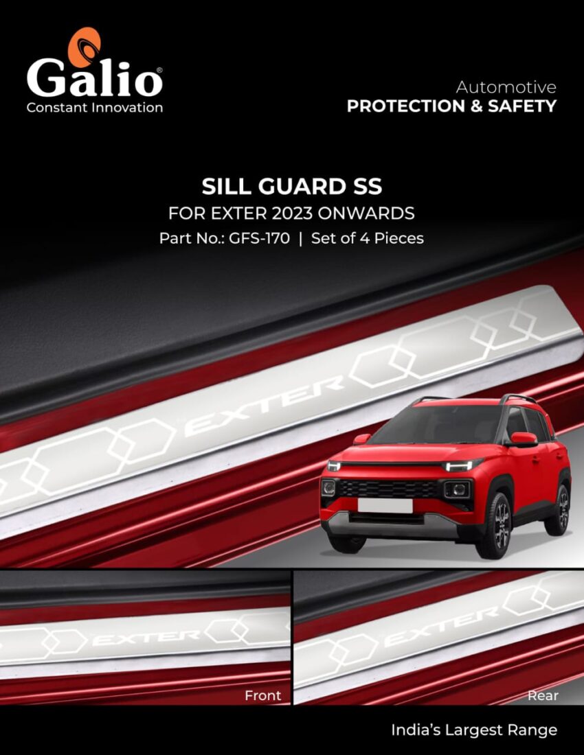 HYUNDAI EXTER (2023 ONWARDS) SILL GUARD SS SET OF 4 PCS