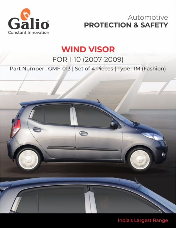 HYUNDAI I-10 (2007 TO 2009) WIND VISOR - IM (FASHION) SET OF 4 PCS