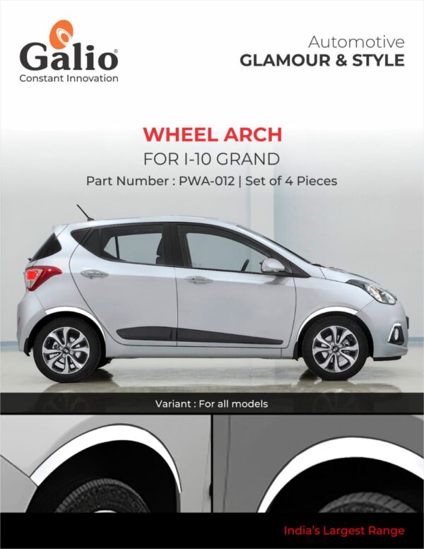 HYUNDAI I-10 GRAND (2014 TO 2016) WHEEL ARCH SS SET OF 4 PCS