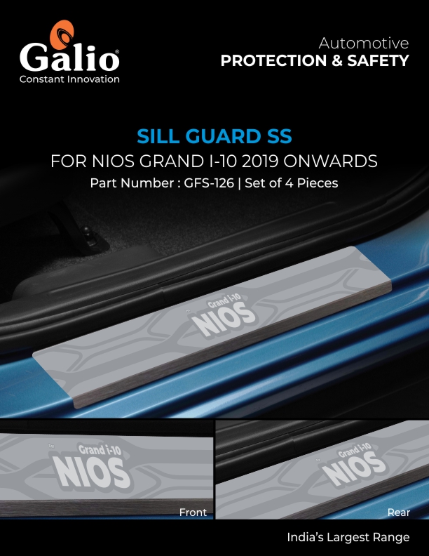 HYUNDAI I-10 GRAND NIOS (2019 ONWARDS) SILL GUARD SS SET OF 4 PCS