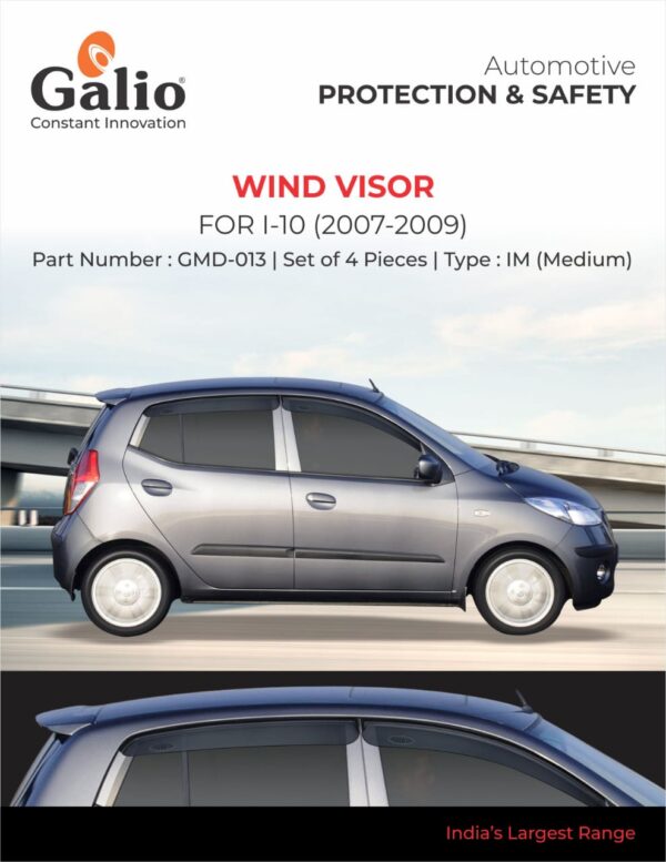 HYUNDAI I-10 (2007 TO 2009) WIND VISOR - IM (MEDIUM) SET OF 4 PCS