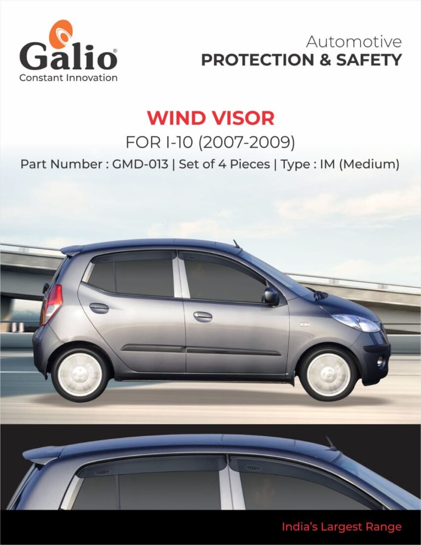 HYUNDAI I-10 (2007 TO 2009) WIND VISOR - IM (MEDIUM) SET OF 4 PCS