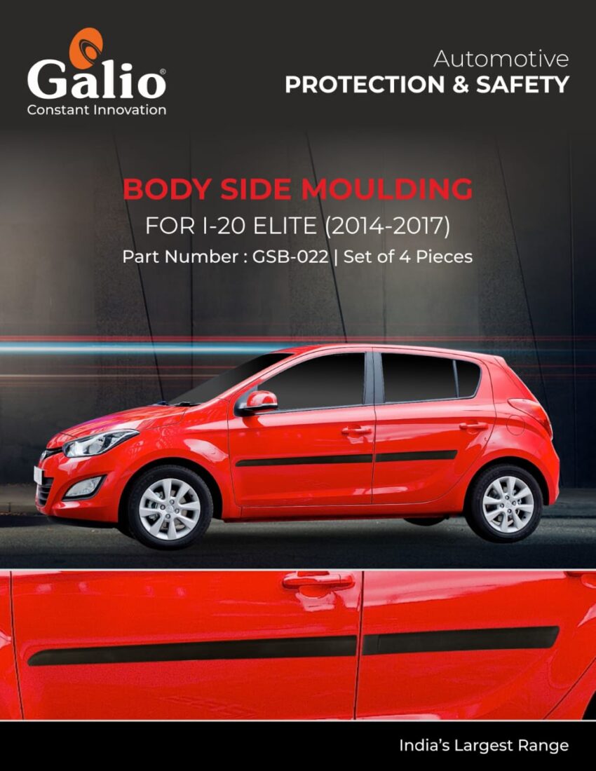 HYUNDAI I-20 ELITE (2014 TO 2017) BODY SIDE MOULDING SET OF 4 PCS