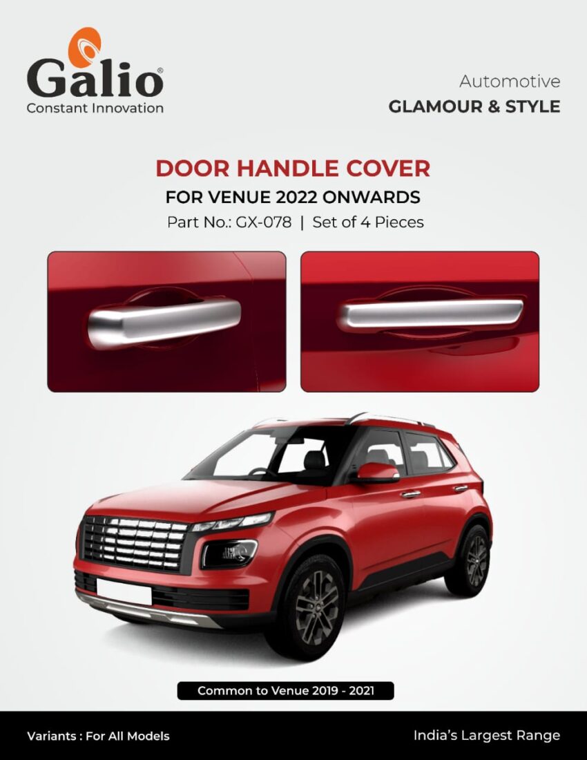 HYUNDAI VENUE (2022 ONWARDS) DOOR HANDLE COVER SET OF 4 PCS