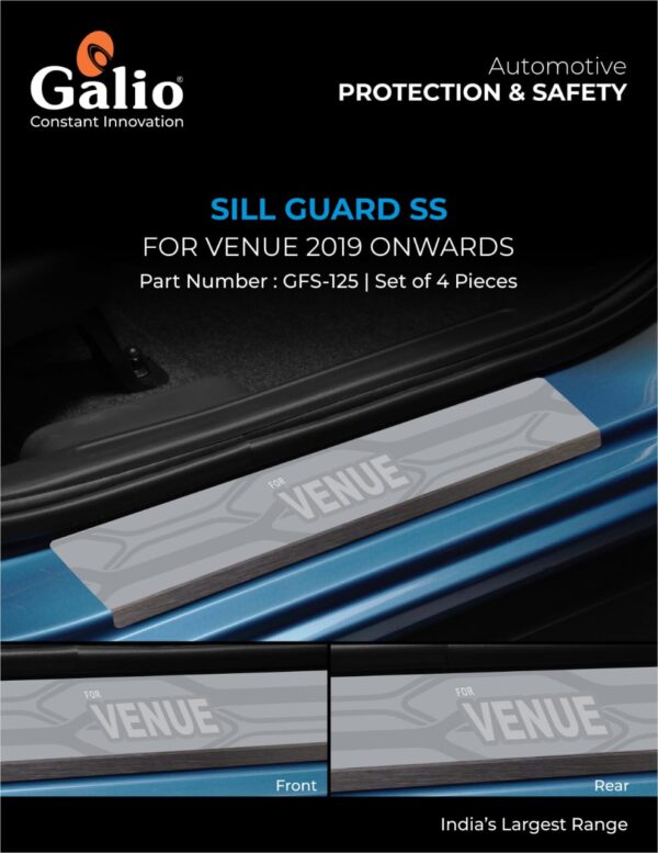 HYUNDAI VENUE (2019 ONWARDS) SILL GUARD SS SET OF 4 PCS