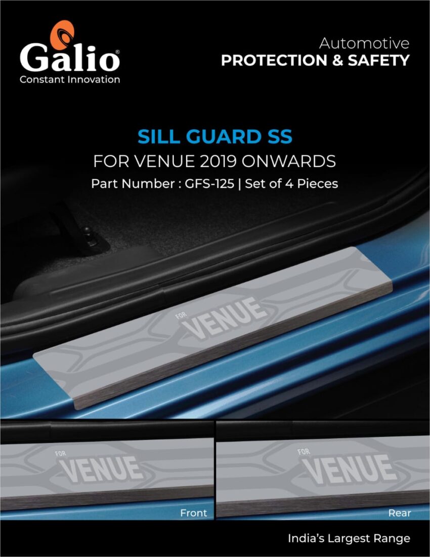HYUNDAI VENUE (2019 ONWARDS) SILL GUARD SS SET OF 4 PCS