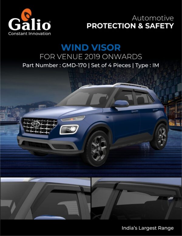 HYUNDAI VENUE (2019 ONWARDS) WIND VISOR - IM SET OF 4 PCS
