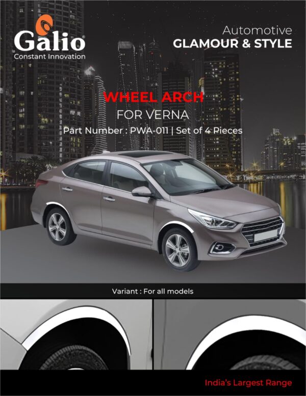 HYUNDAI VERNA (2011 TO 2016) WHEEL ARCH SS SET OF 4 PCS