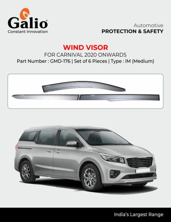 KIA CARNIVAL (2020 ONWARDS) WIND VISOR SET OF 6 PCS