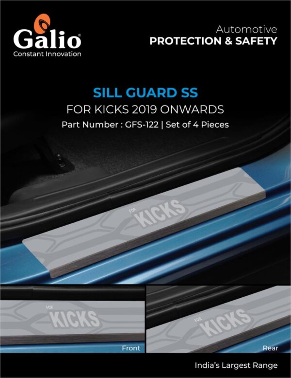 NISSAN KICKS (2019 ONWARDS) SILL GUARD SS SET OF 4 PCS