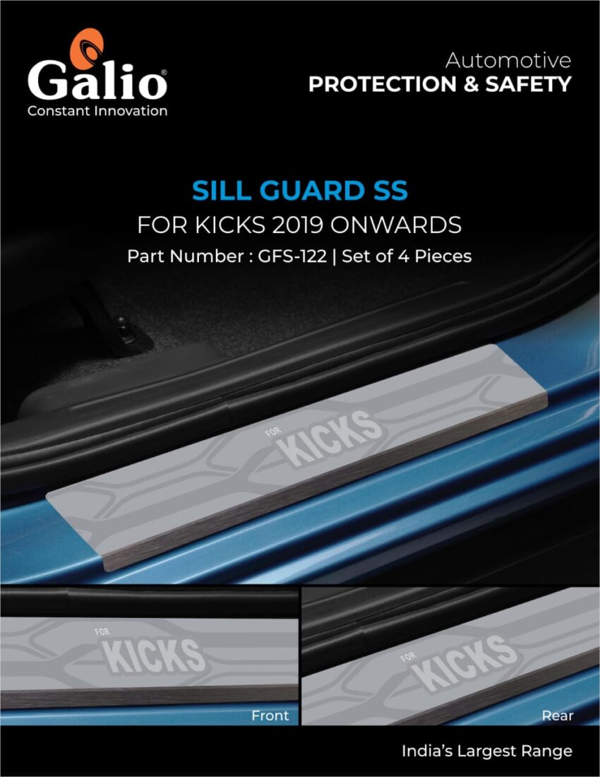 NISSAN KICKS (2019 ONWARDS) SILL GUARD SS SET OF 4 PCS