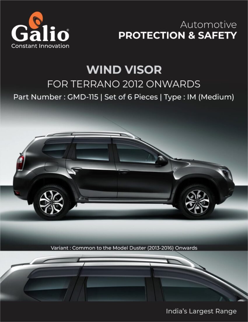 NISSAN TERRANO (2012 ONWARDS) WIND VISOR IM MEDIUM SET OF 6 PCS
