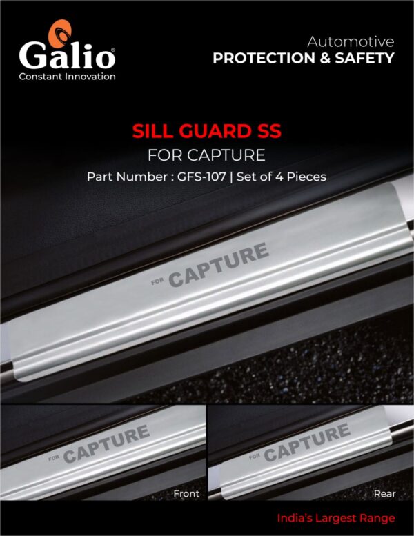 RENAULT CAPTURE (2016 ONWARDS) SILL GUARD SS SET OF 4 PCS