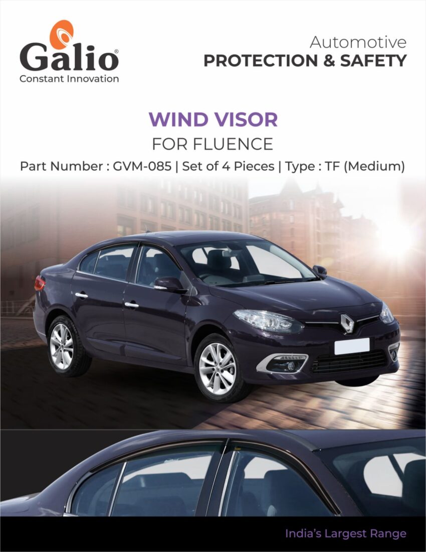 RENAULT FLUENCE WIND VISOR - TF (MEDIUM) SET OF 4 PCS