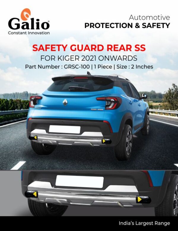 RENAULT KIGER (2021) SAFETY GUARD REAR SS (2 INCHES) 1 PC