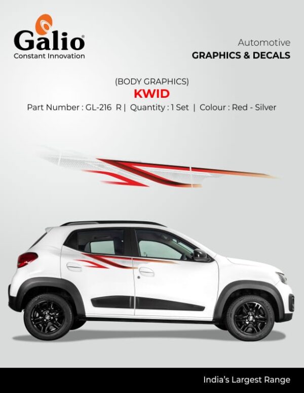 RENAULT KWID (2015 ONWARDS) BODY GRAPHICS SET OF 1 SET