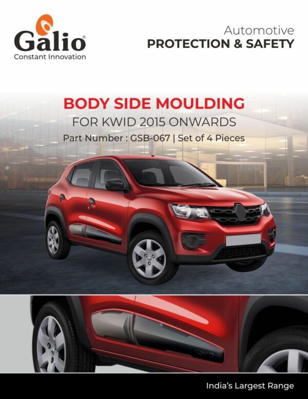 RENAULT KWID (2015 ONWARDS) BODY SIDE MOULDING SET OF 4 PCS