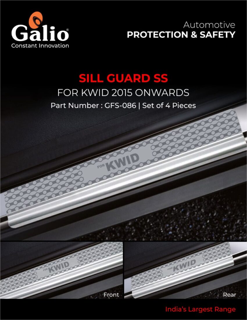 RENAULT KWID (2015 ONWARDS) SILL GUARD SS SET OF 4 PCS