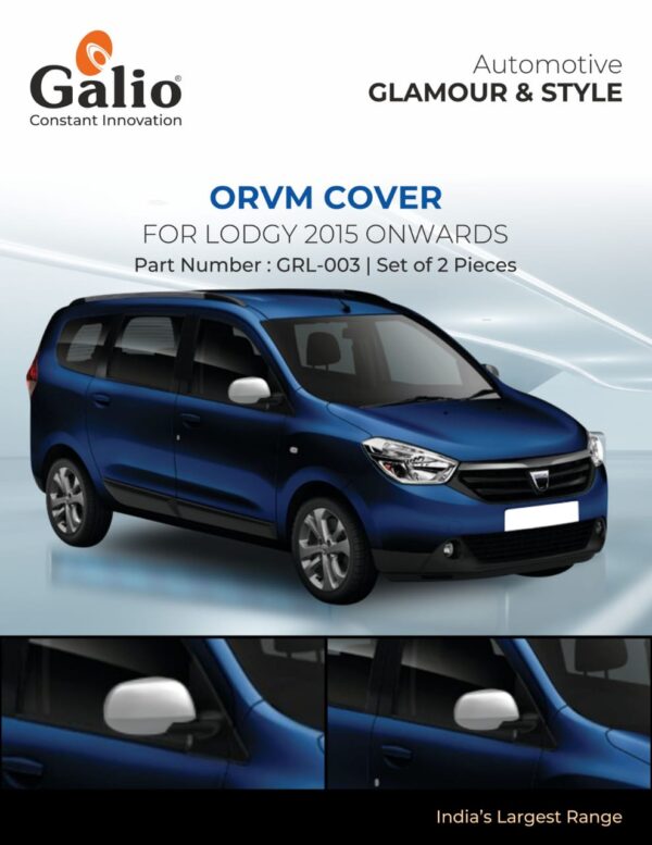 RENAULT LODGY (2015 ONWARDS) ORVM COVER CHROME SET OF 2 PCS