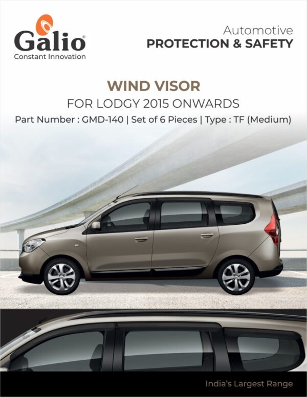 RENAULT LODGY (2015 ONWARDS) WIND VISOR - IM (MEDIUM) SET OF 4 PCS