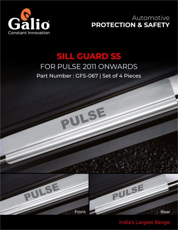 RENAULT PULSE (2011 ONWARDS) SILL GUARD SS SET OF 4 PCS