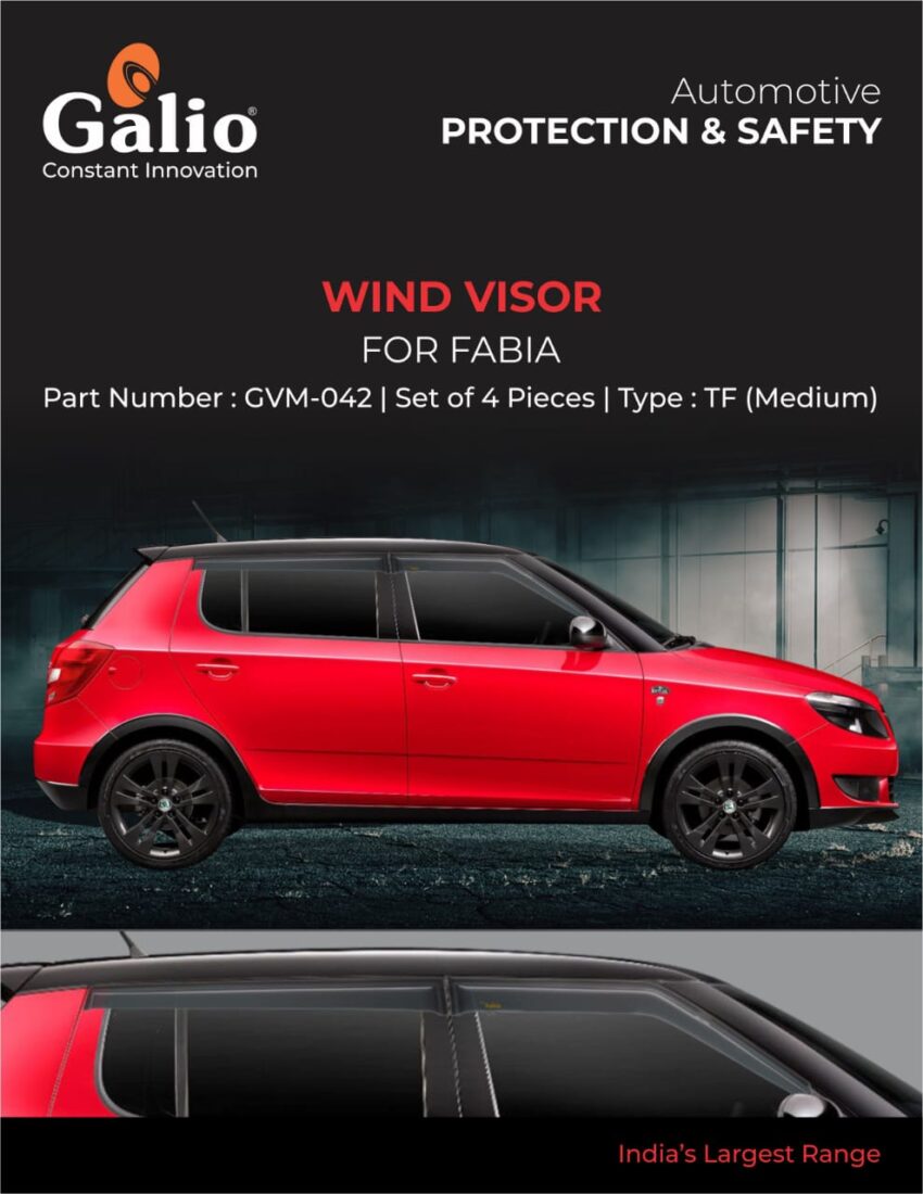 SKODA FABIA (FABIA) WIND VISOR - TF (MEDIUM) SET OF 4 PCS