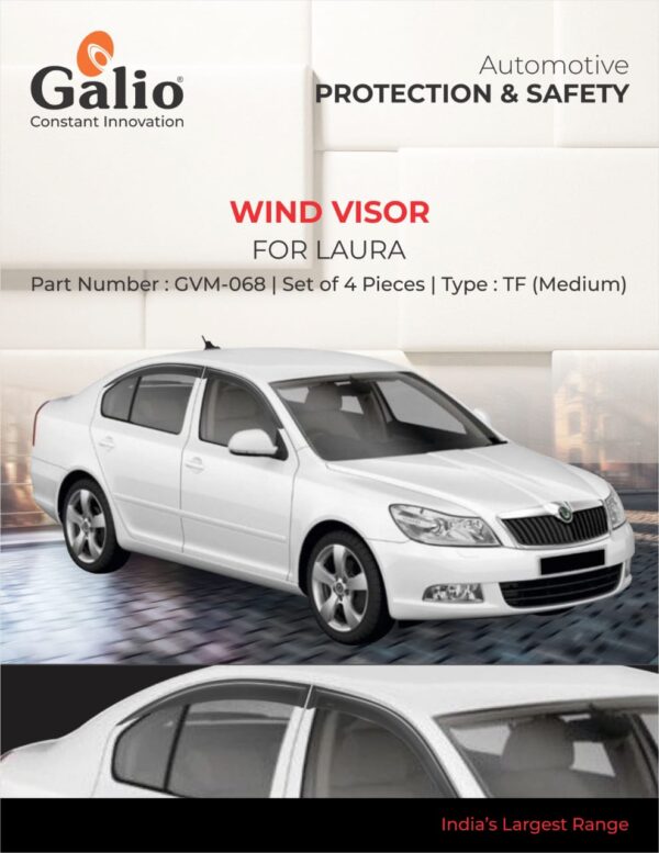 SKODA LAURA (2005 ONWARDS) WIND VISOR - TF (MEDIUM) SET OF 4 PCS
