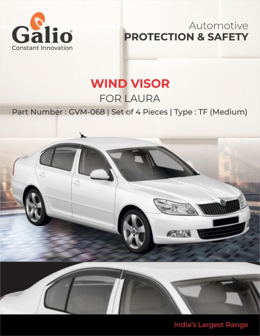 SKODA LAURA (2005 ONWARDS) WIND VISOR - TF (MEDIUM) SET OF 4 PCS