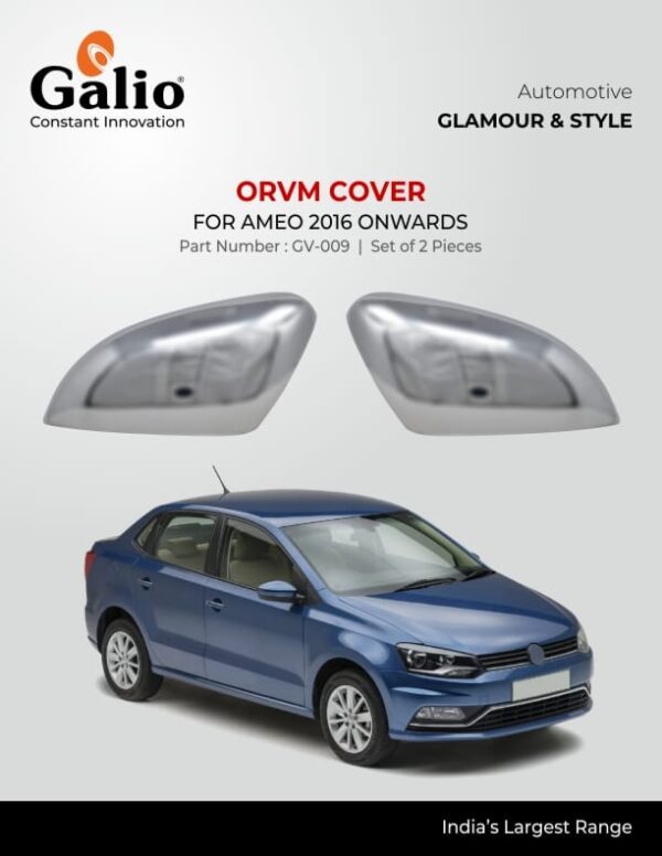 VOLKSWAGEN AMEO (2016 ONWARDS) ORVM COVER CHROME SET OF 2 PCS