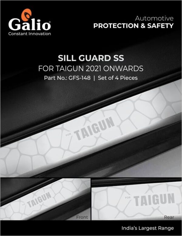 VOLKSWAGEN TAIGUN (2021 ONWARDS) SILL GUARD SS SET OF 4 PCS