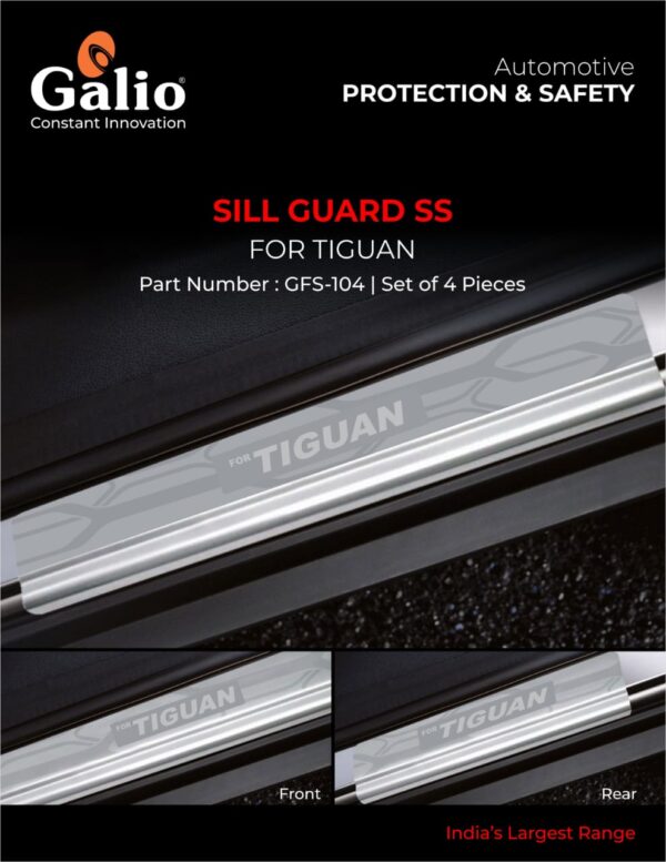 VOLKSWAGEN TIGUAN (2016 ONWARDS) SILL GUARD SS SET OF 4 PCS