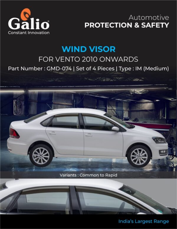 VOLKSWAGEN VENTO (2010 ONWARDS) WIND VISOR - IM (MEDIUM) SET OF 4 PCS