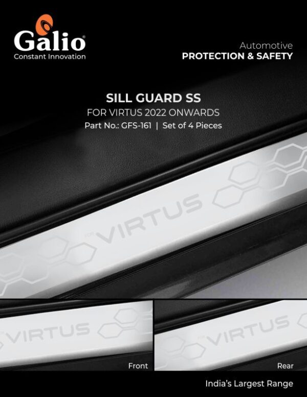 VOLKSWAGEN VIRTUS (2022 ONWARDS) SILL GUARD SS SET OF 4 PCS