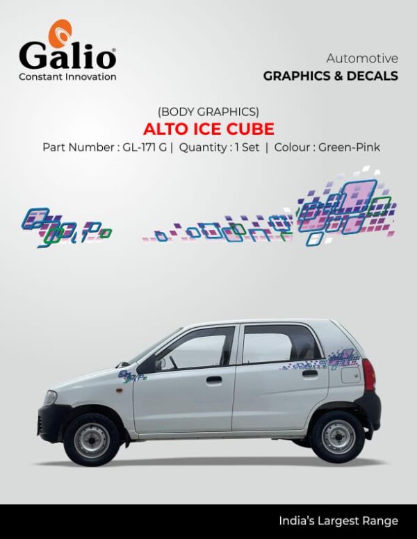 MARUTI SUZUKI ALTO TYPE-1 BODY GRAPHICS ALTO ICE CUBE SET OF 1 PC