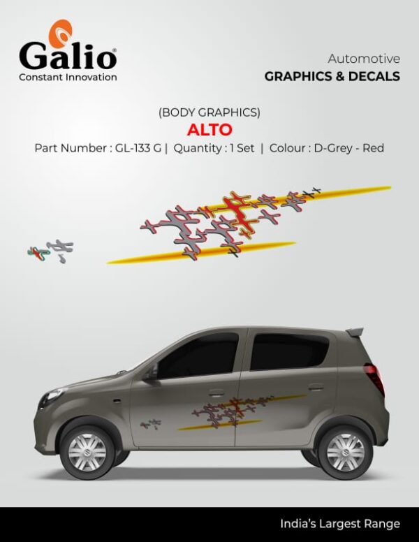 MARUTI SUZUKI ALTO TYPE-1 BODY GRAPHICS SET OF 1 PC