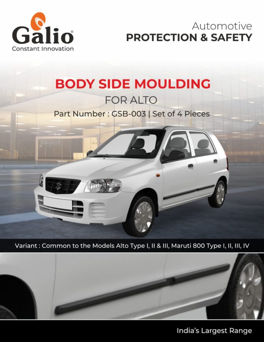 MARUTI SUZUKI ALTO TYPE-1 BODY SIDE MOULDING SET OF 4 PCS