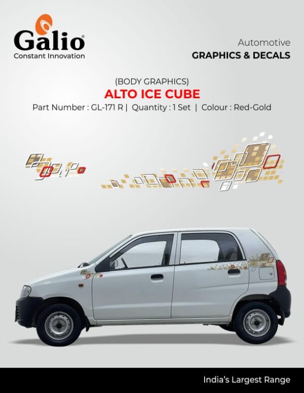 MARUTI SUZUKI ALTO TYPE-1 BODY GRAPHICS ALTO ICE CUBE SET OF 1 PC