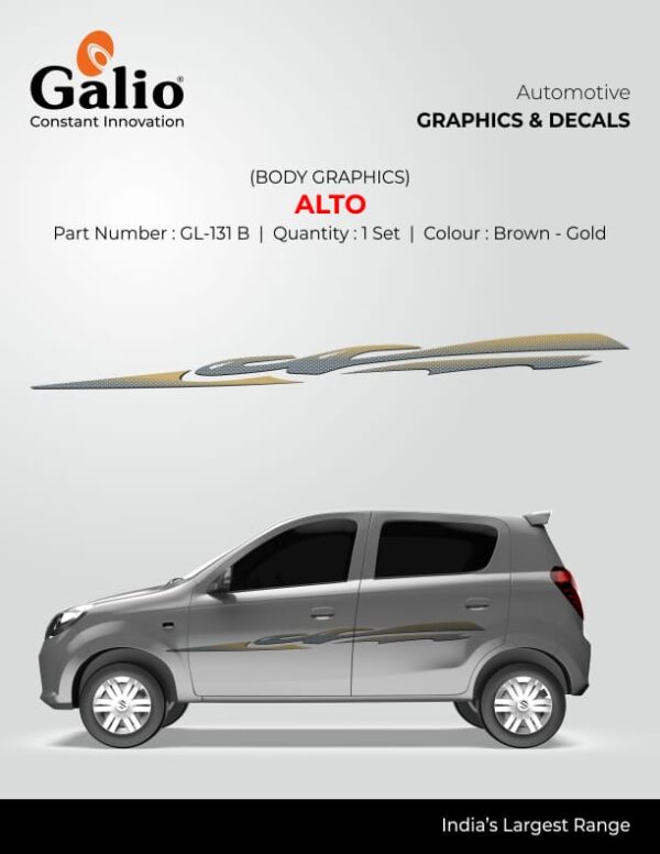 MARUTI SUZUKI ALTO TYPE-1 BODY GRAPHICS SET OF 1 PCS